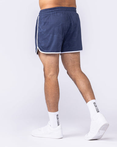 Muscle Nation Shorts Tech Camo Retro Shorts - Navy Camo