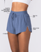 Muscle Nation Shorts Tempo 3" Run Shorts - Arctic