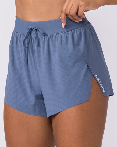 Muscle Nation Shorts Tempo 3" Run Shorts - Arctic