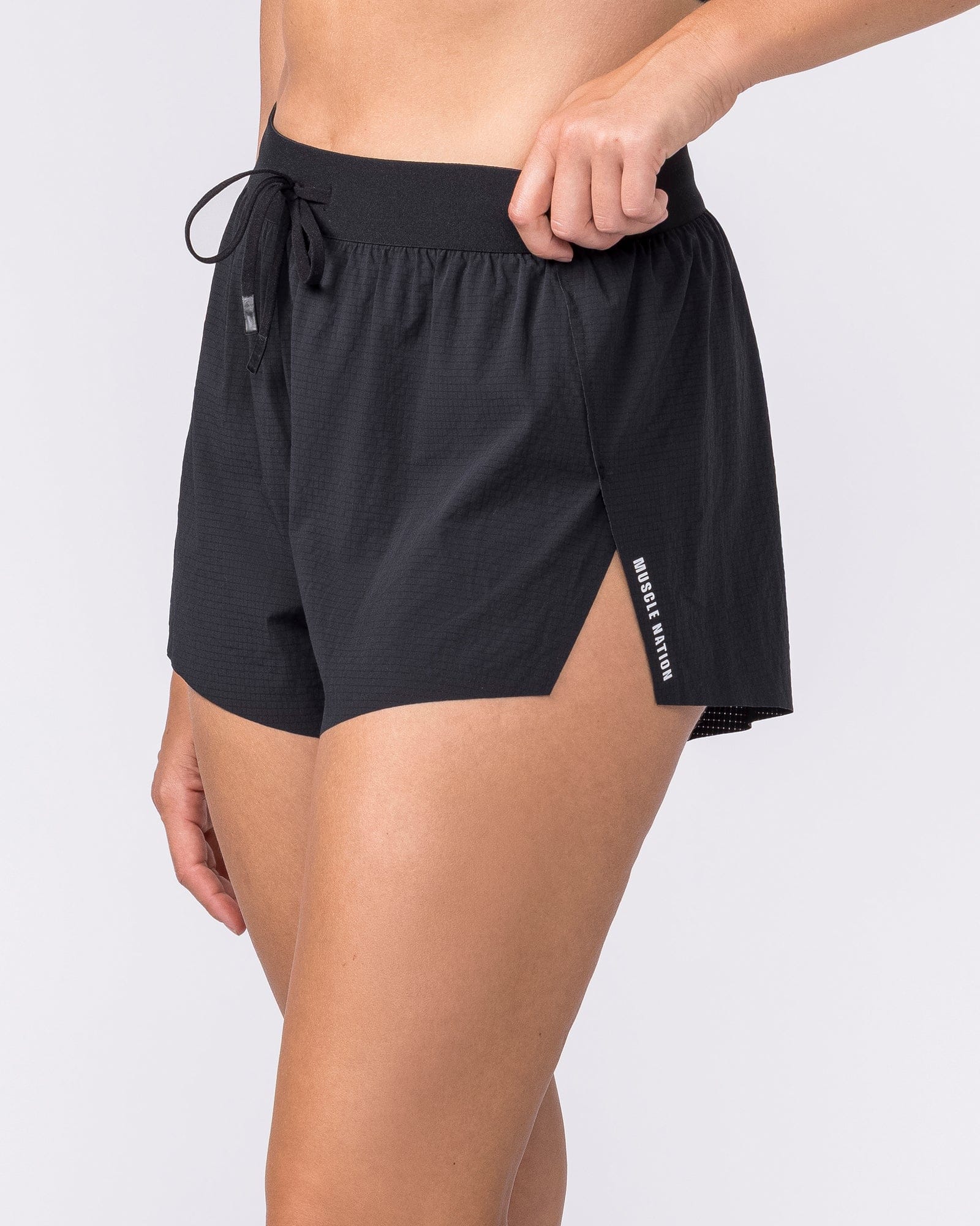 Muscle Nation Shorts Tempo 3" Run Shorts - Black