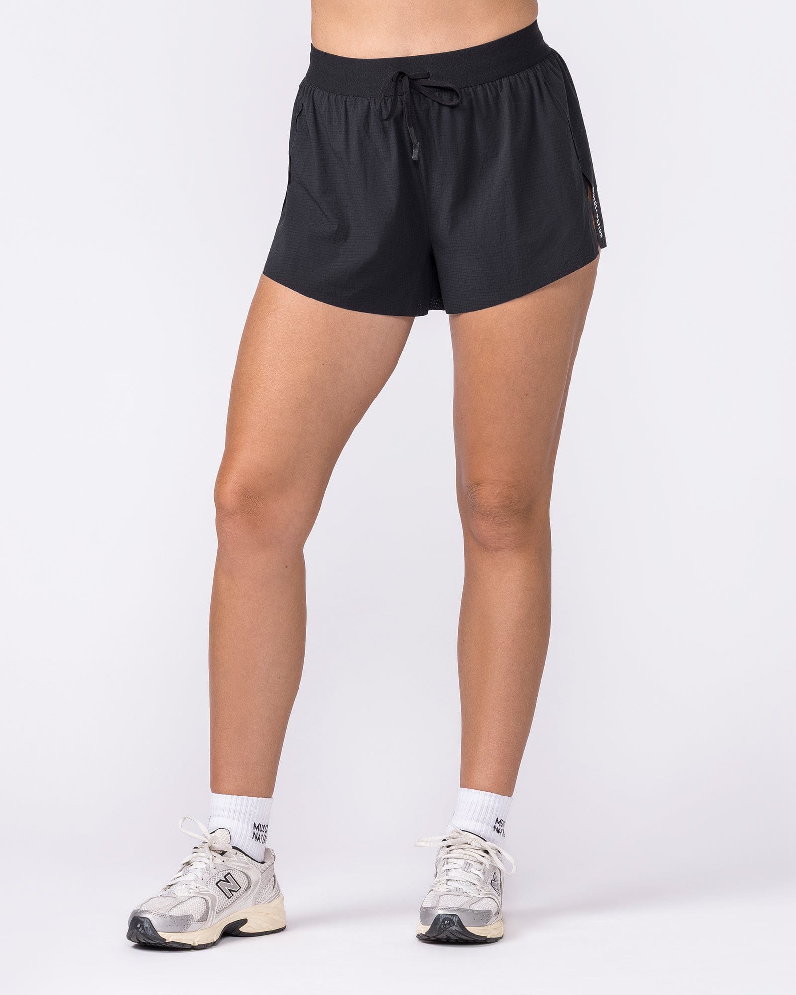 Muscle Nation Shorts Tempo 3" Run Shorts - Black