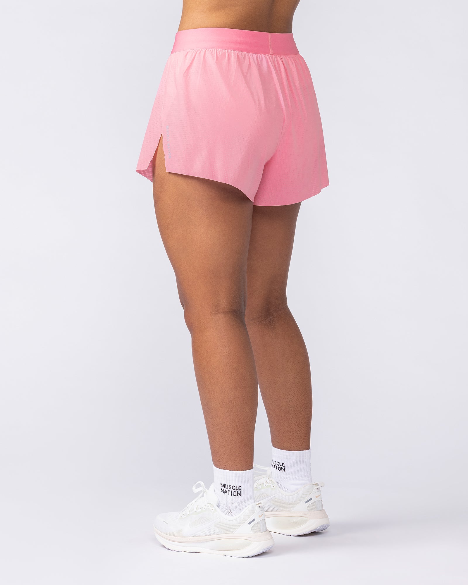 Muscle Nation Shorts Tempo 3" Run Shorts - Pink Icing