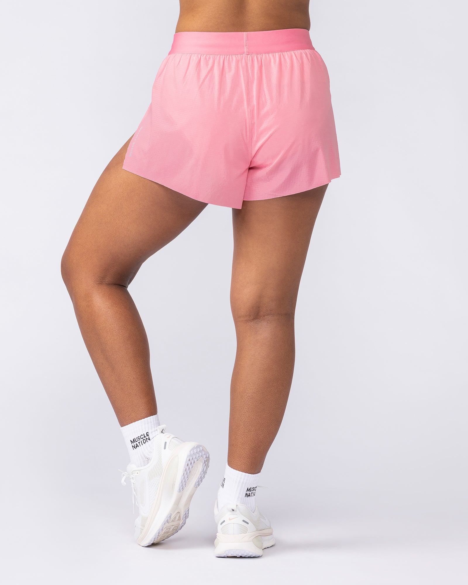 Muscle Nation Shorts Tempo 3" Run Shorts - Pink Icing