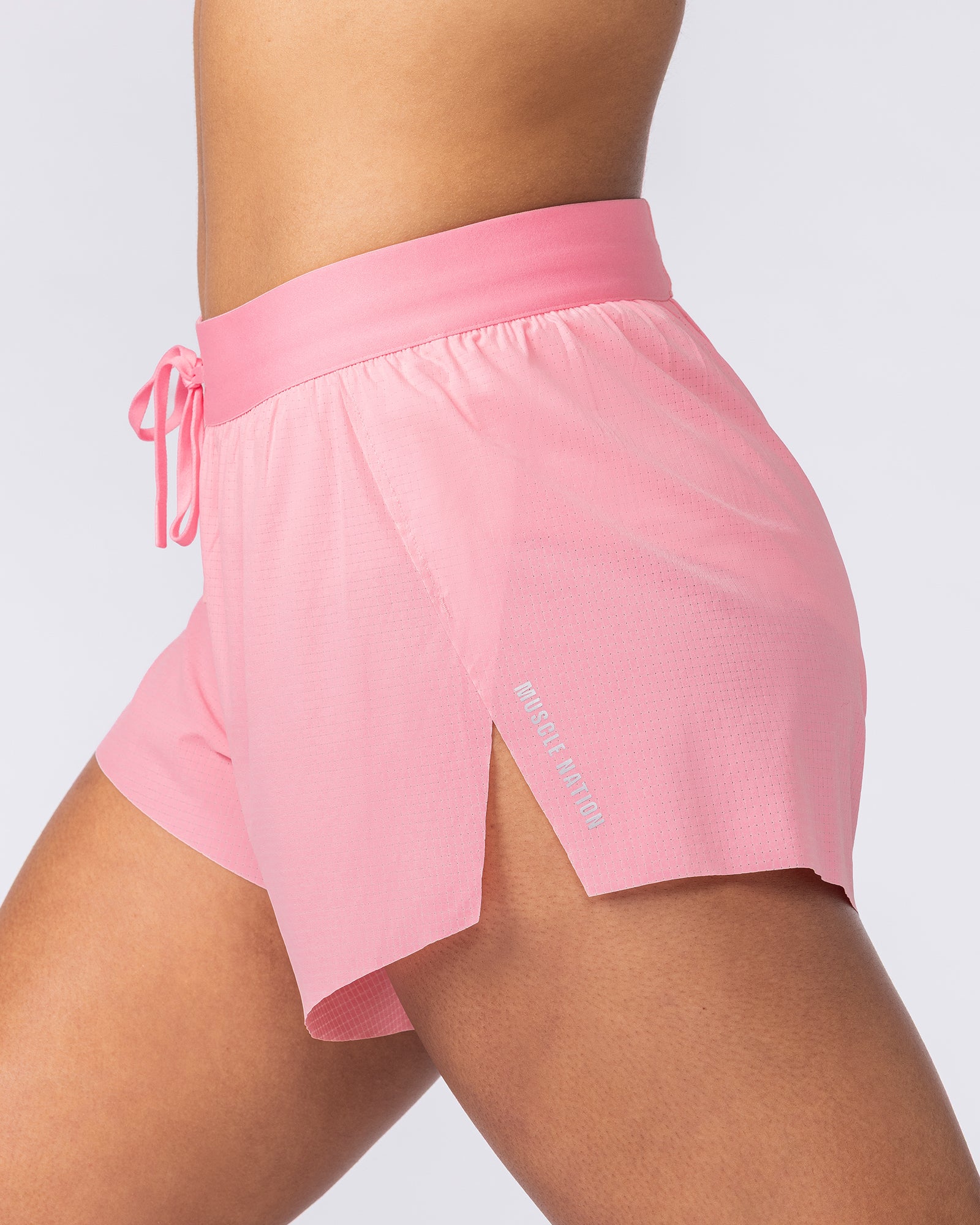Muscle Nation Shorts Tempo 3" Run Shorts - Pink Icing