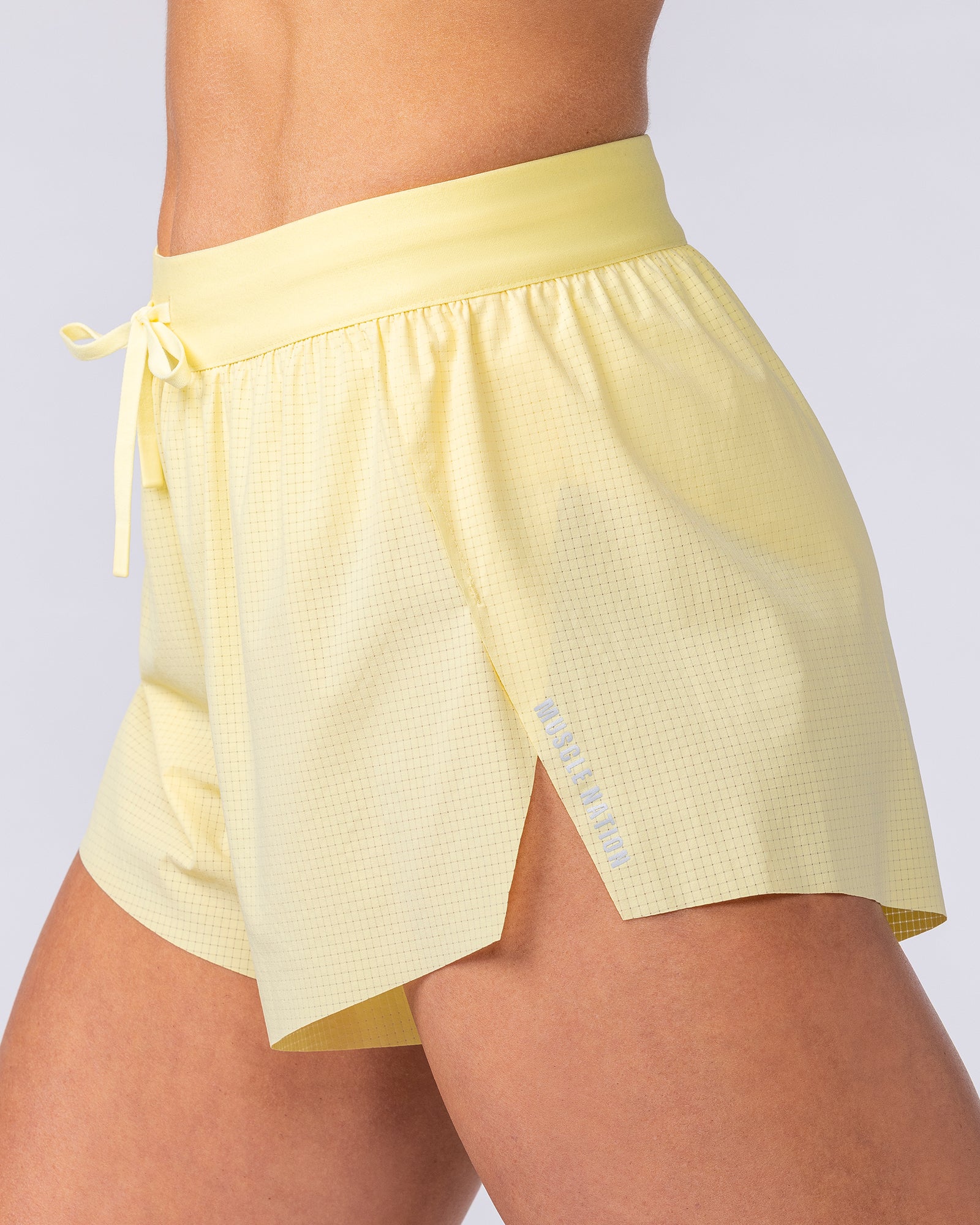 Muscle Nation Shorts Tempo 3" Run Shorts - Zesty Lemon