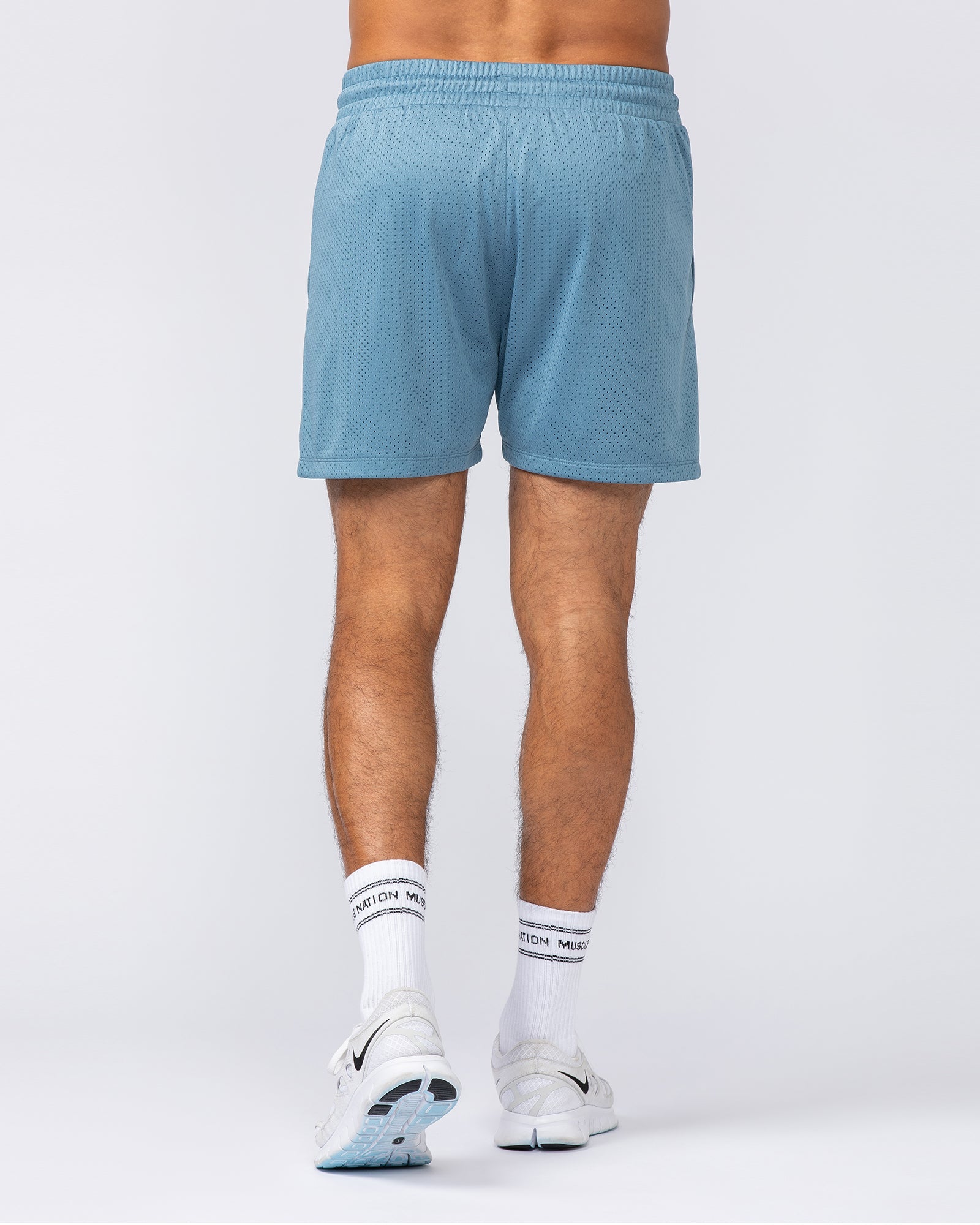 Muscle Nation Shorts Throwback Lay Up 3.5" Shorts - Pale Thunder