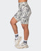 Muscle Nation Shorts Ultra Everyday Referee Length Shorts - Zebra Print