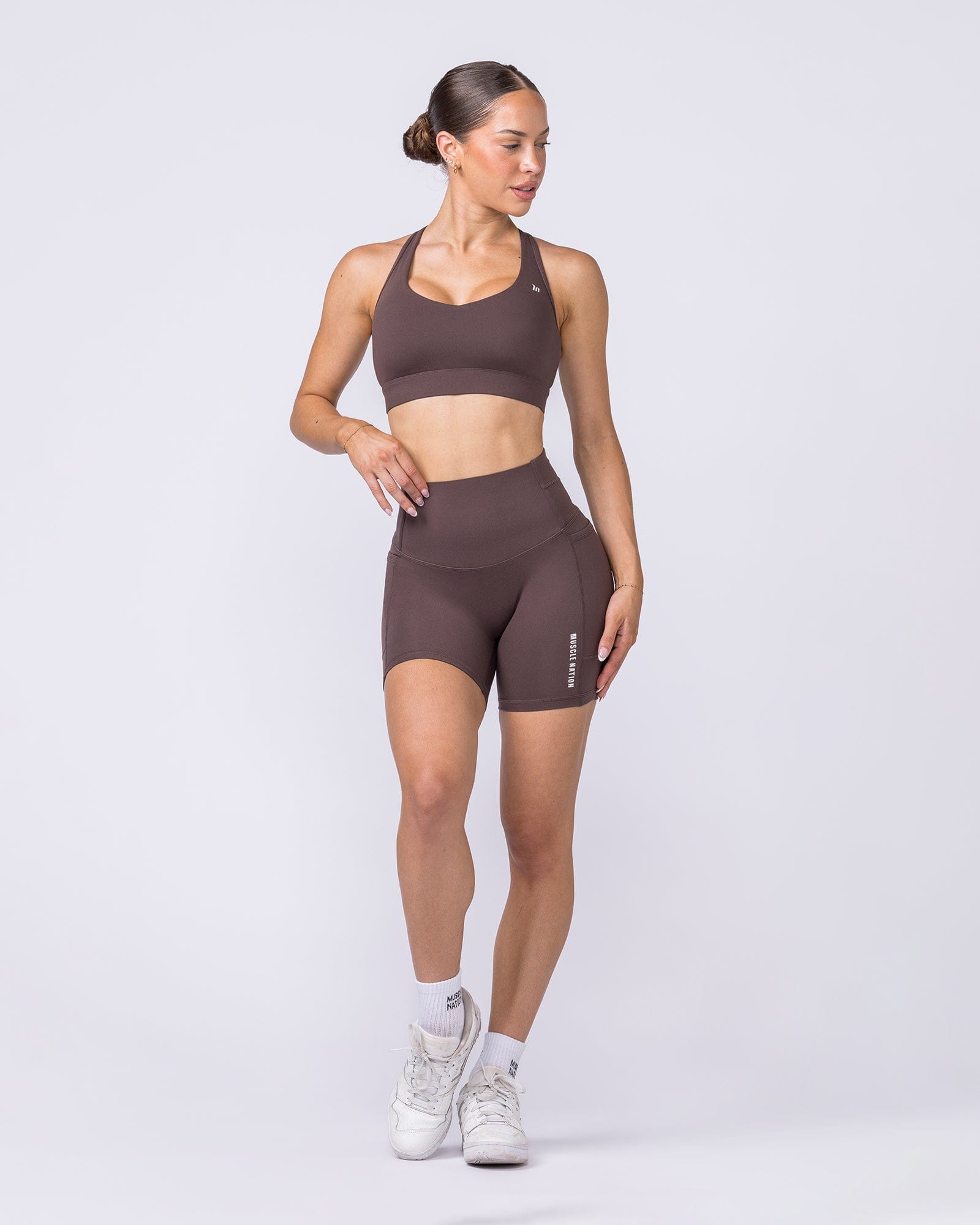Muscle Nation Shorts Unrivalled Everyday Pocket Bike Shorts - Cola