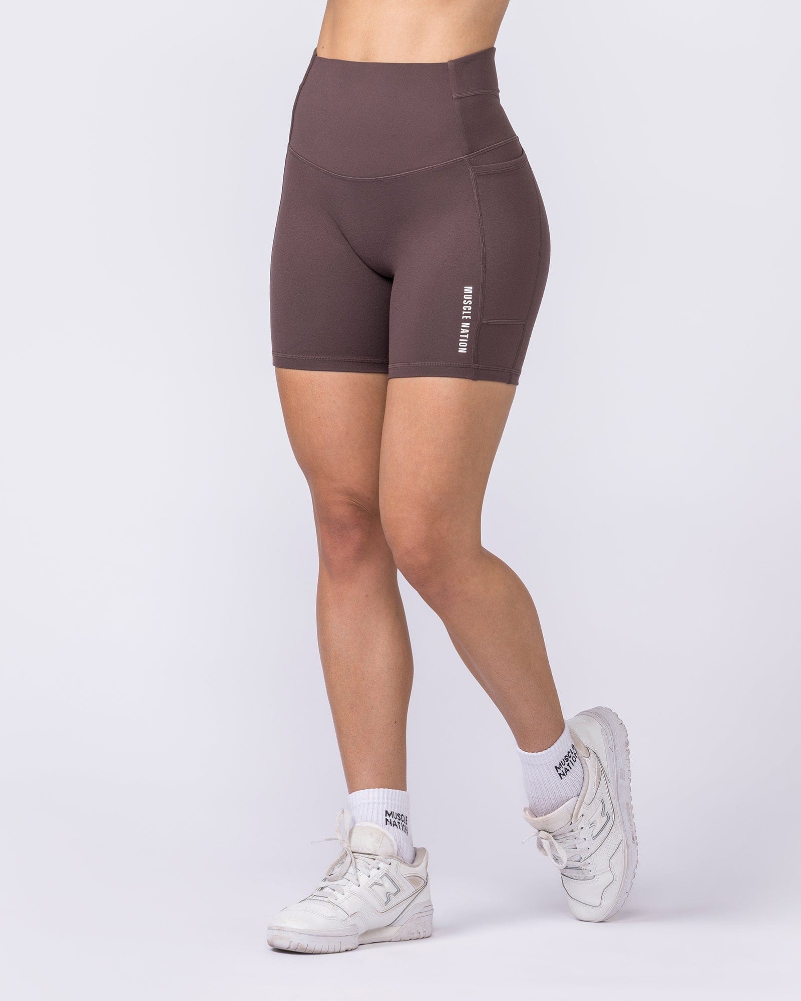Muscle Nation Shorts Unrivalled Everyday Pocket Bike Shorts - Cola
