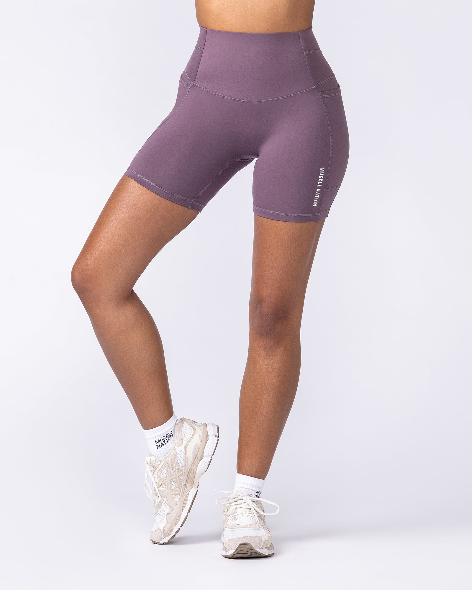 Muscle Nation Shorts Unrivalled Everyday Pocket Bike Shorts - Dark Thistle