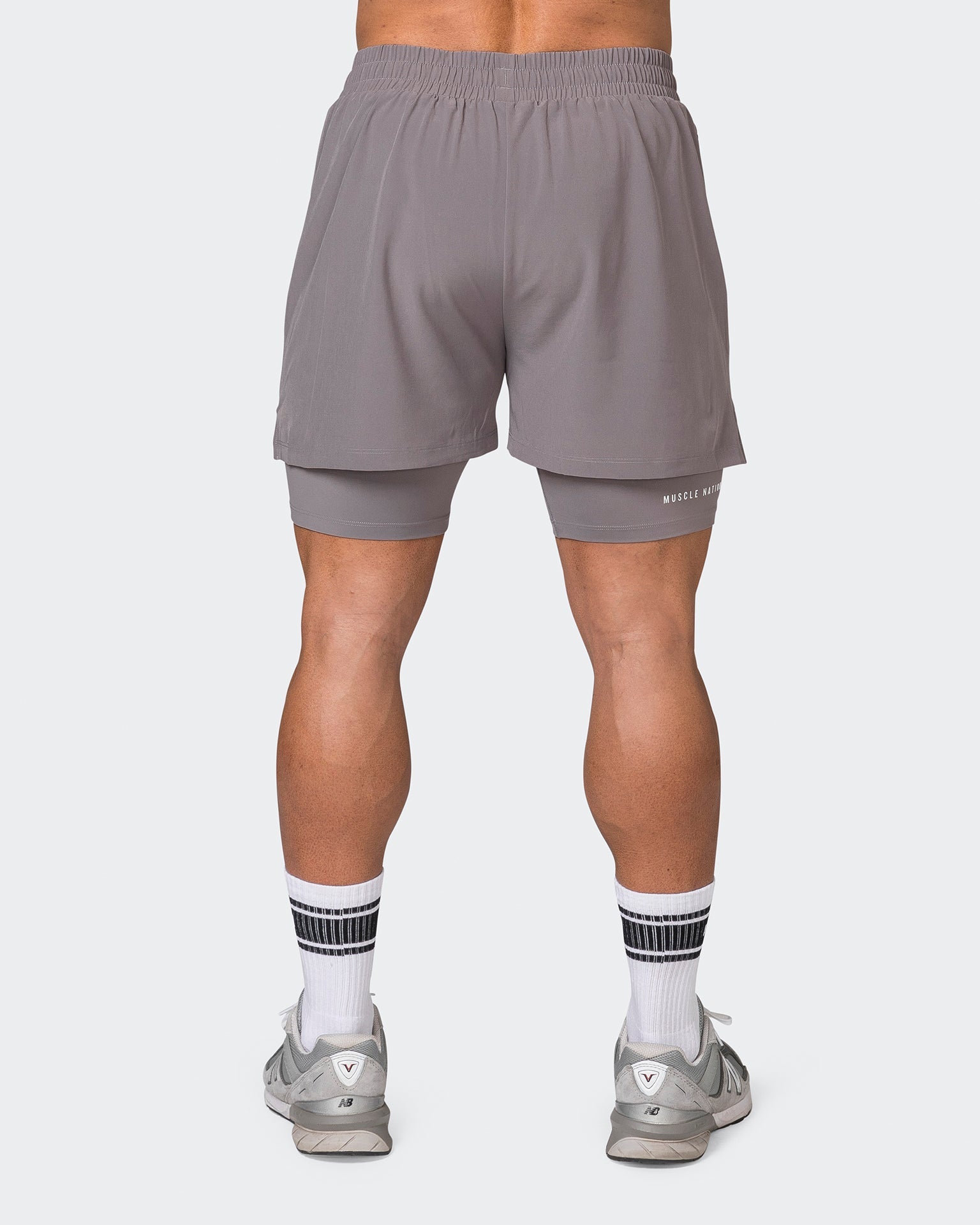 Muscle Nation Shorts Vigour Training Shorts - Pearl Grey