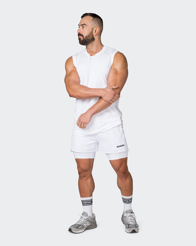 Muscle Nation Shorts Vigour Training Shorts - White