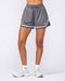 Muscle Nation Shorts Womens 3" Basketball Shorts - Shadow Grey