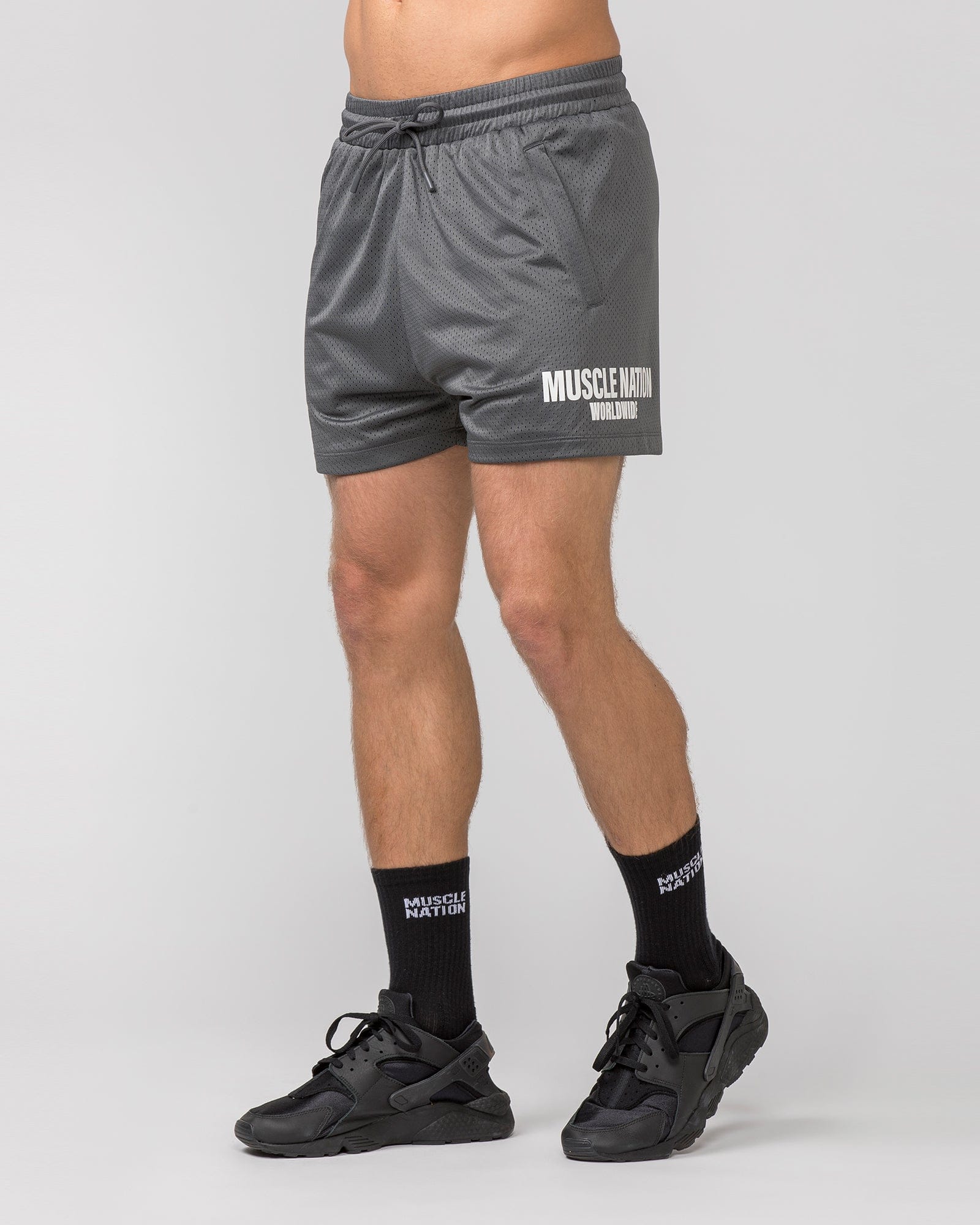 Muscle Nation Shorts Worldwide Lay Up 3.5" Shorts - Tornado