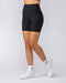 Muscle Nation Shorts Zero Rise Rib Bike Shorts - Black (Silicone Logo)