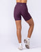 Muscle Nation Shorts Zero Rise Rib Bike Shorts - Cranberry