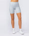 Muscle Nation Shorts Zero Rise Rib Bike Shorts - Grey Marl