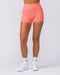Muscle Nation Shorts Zero Rise Rib Booty Shorts - Sunset Coral