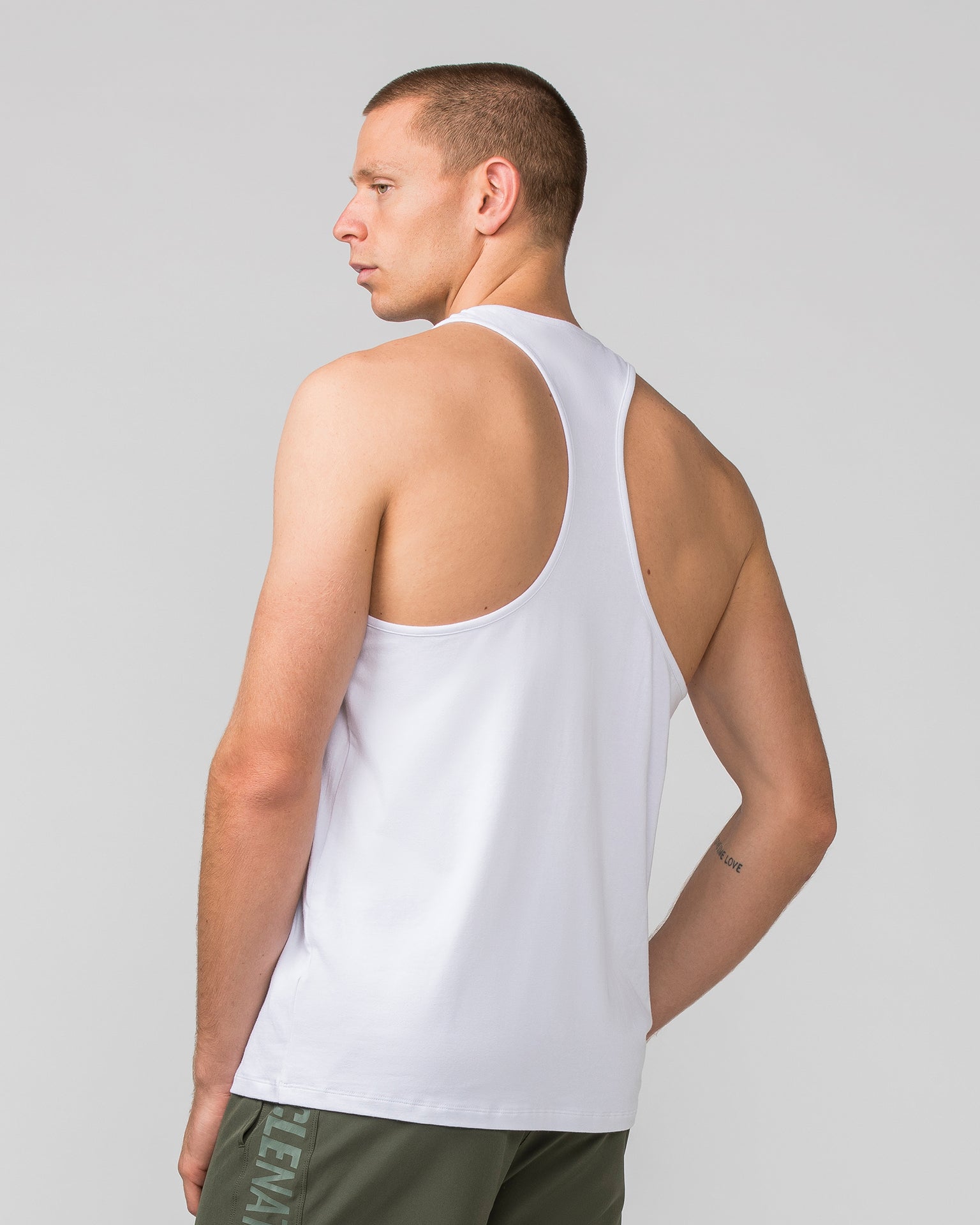 Muscle Nation Singlet Infinite Y Back Singlet - White