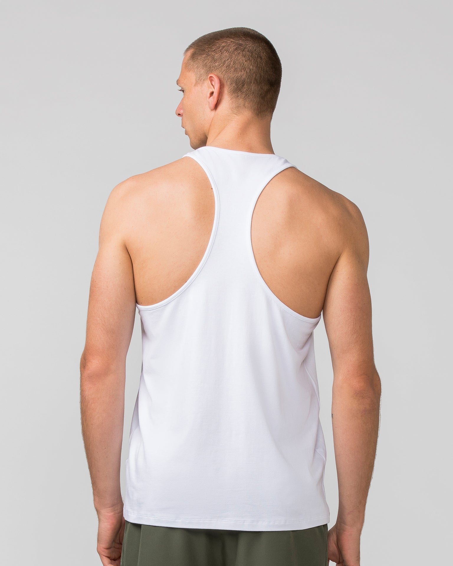 Muscle Nation Singlet Infinite Y Back Singlet - White