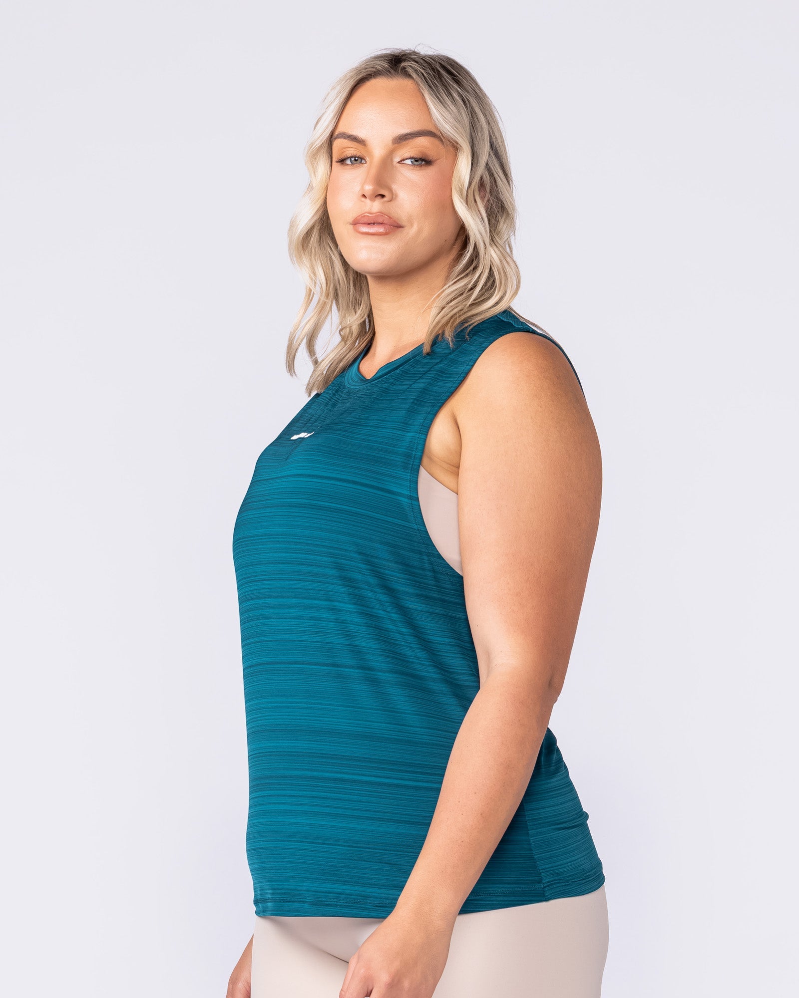 Muscle Nation Singlets & Tanks Active Drop Arm Training Tank - Dark Marine