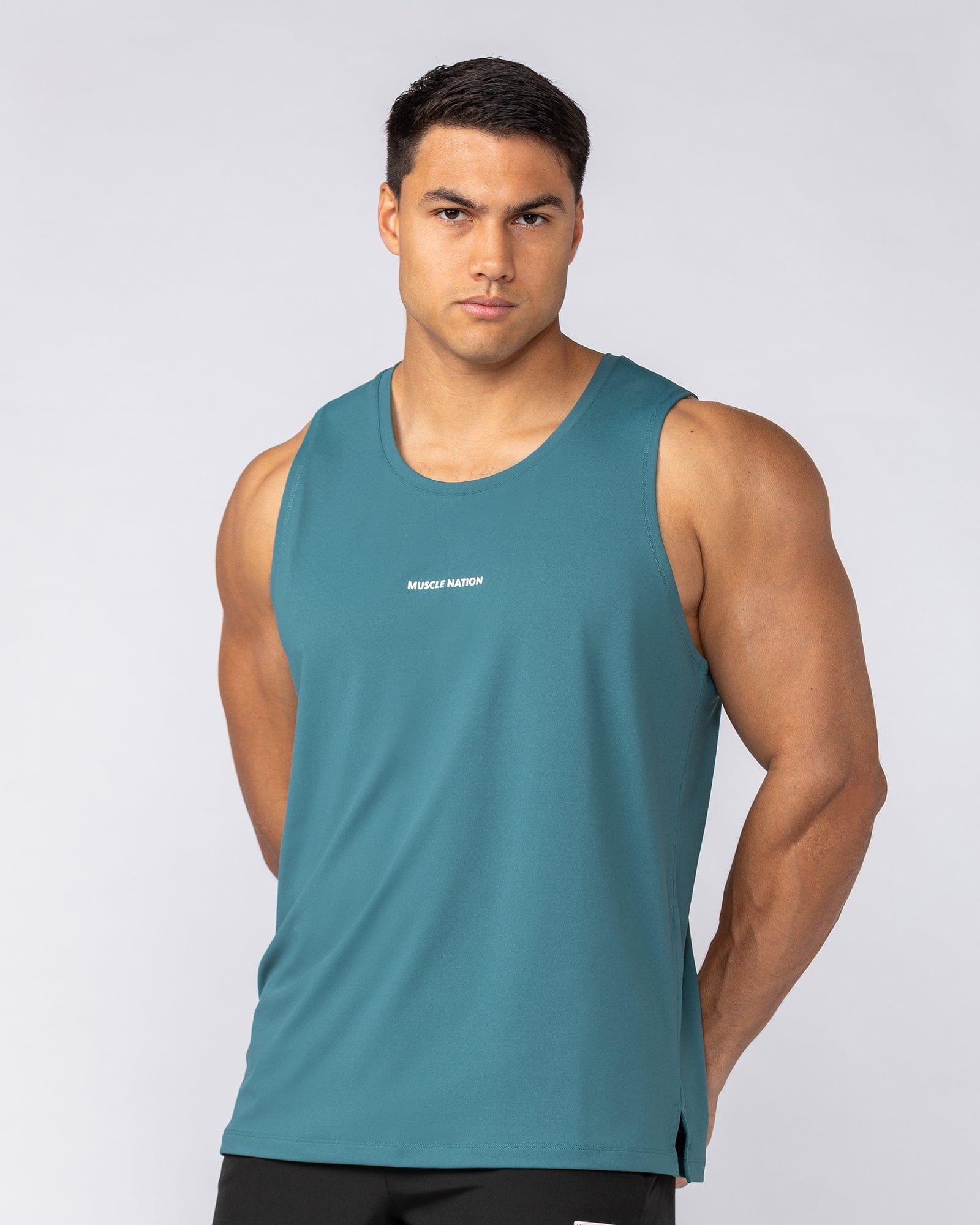 Muscle Nation Singlets & Tanks Active Training Tank - Shark