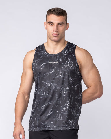 Muscle Nation Singlets & Tanks Aero Active Tank - Black Terrain