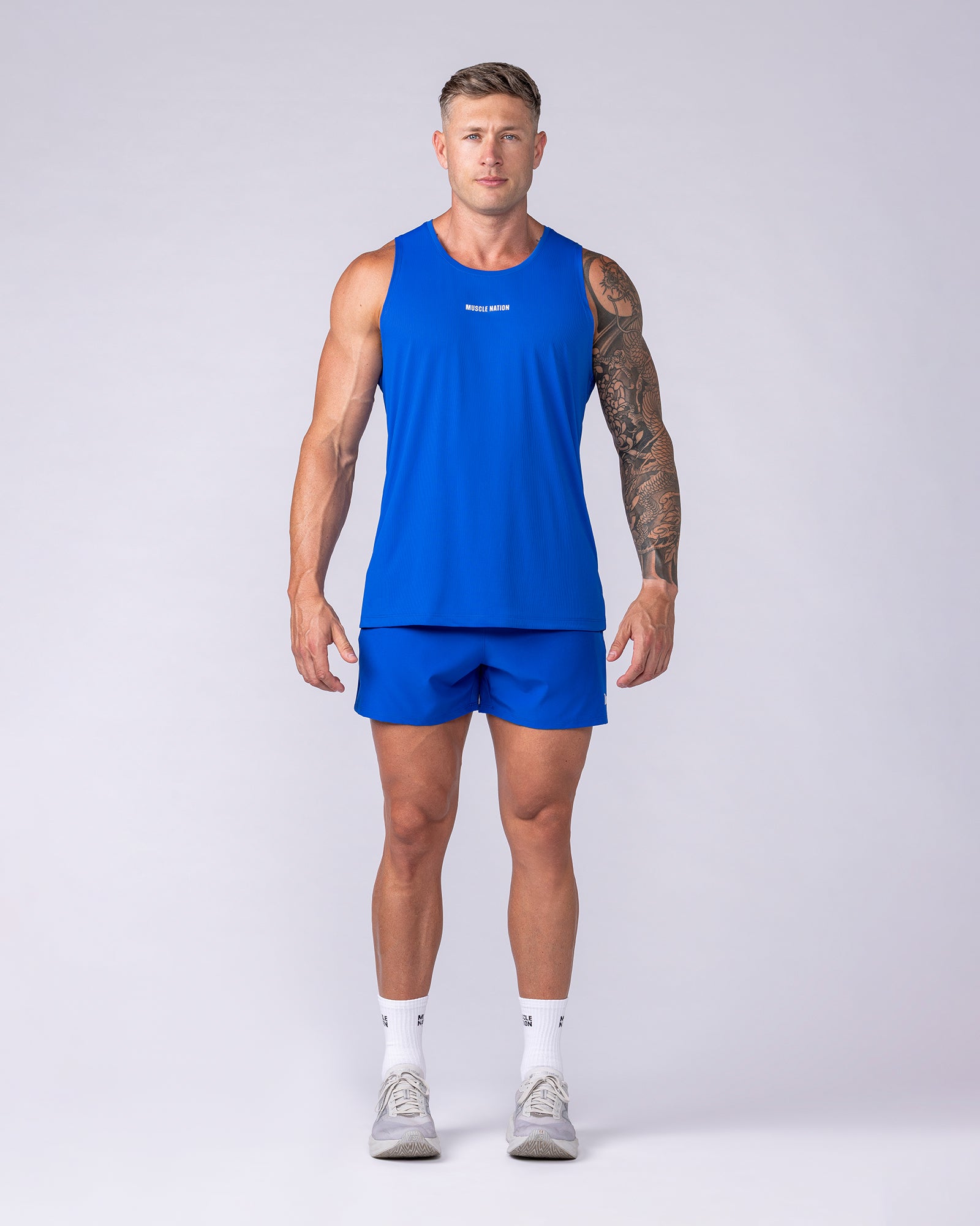 Muscle Nation Singlets & Tanks Aero Active Tank - Bondi Blue