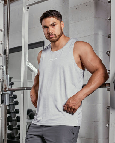 Muscle Nation Singlets & Tanks Aero Active Tank - Quiet Grey