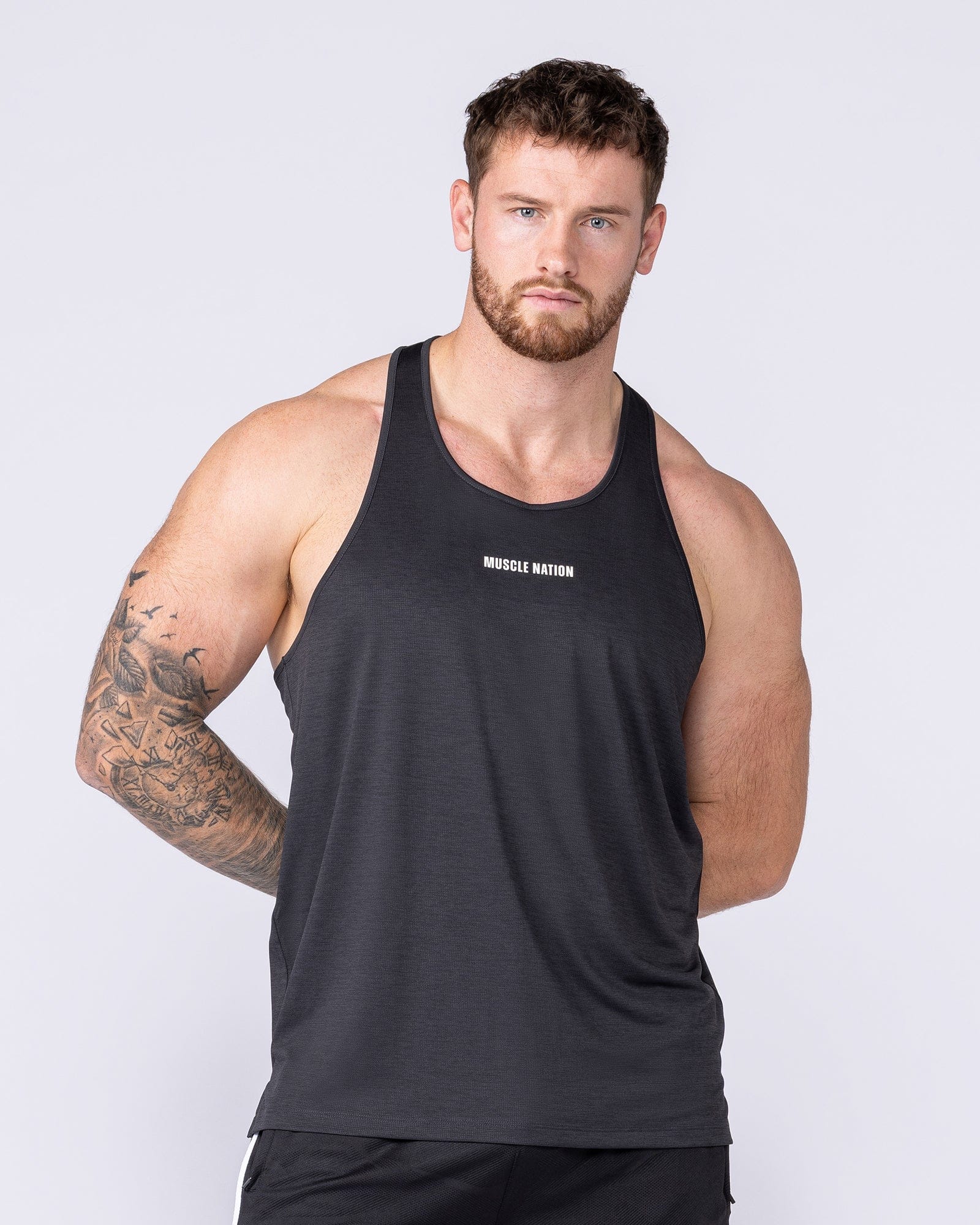 Muscle Nation Singlets & Tanks Aero Y Back Singlet - Black