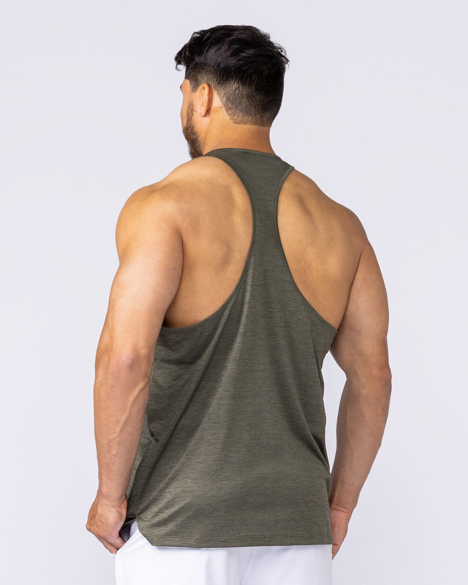 Muscle Nation Singlets & Tanks Aero Y Back Singlet - Khaki