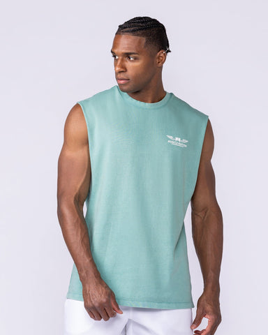 Muscle Nation Singlets & Tanks Archives Vintage Muscle Tank - Washed Alpine