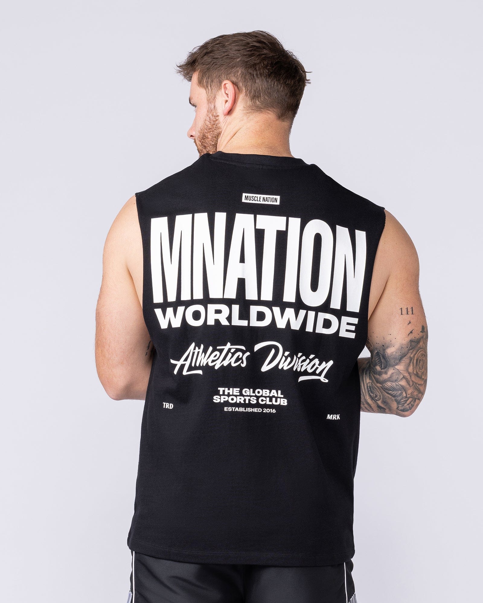 Muscle Nation Singlets & Tanks Athletic Division Muscle Tank - Black