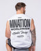 Muscle Nation Singlets & Tanks Athletic Division Muscle Tank - White