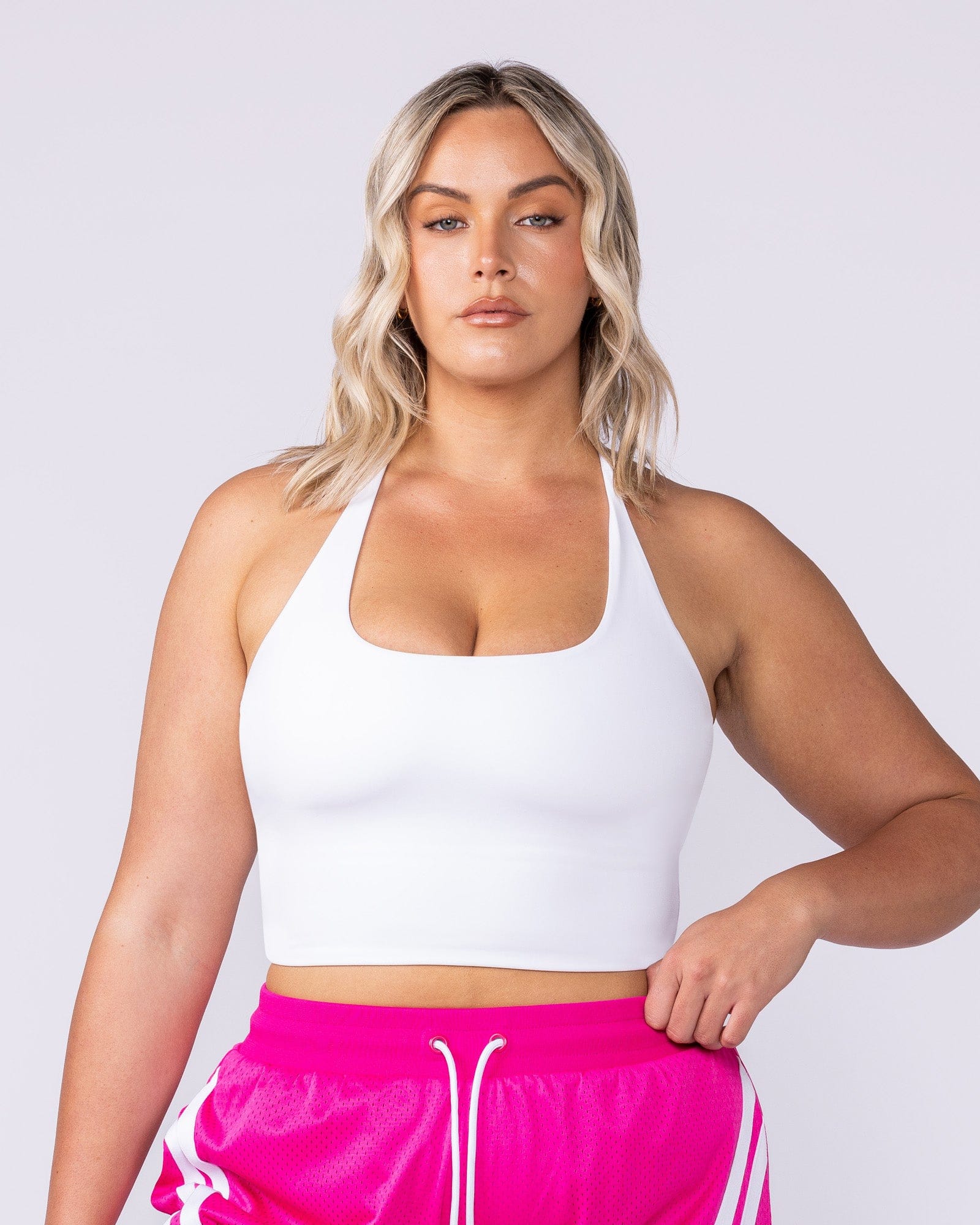 Muscle Nation Singlets & Tanks Captivate Bra Tank - White