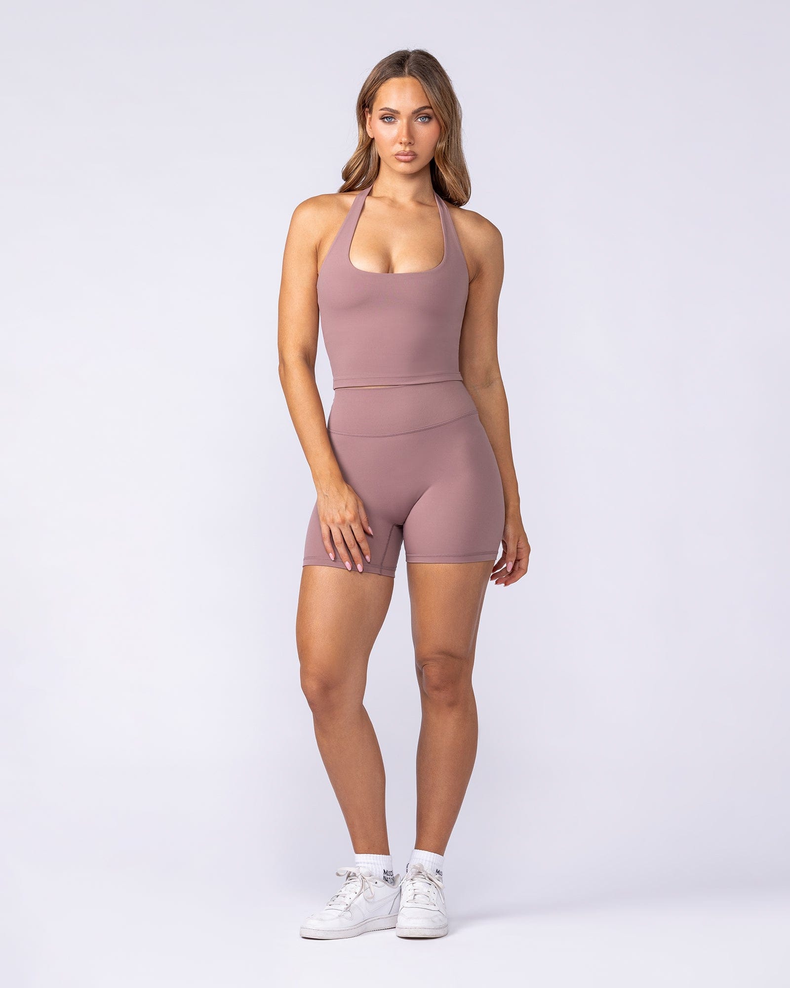 Muscle Nation Singlets & Tanks Define Bra Tank - Mocha Berry