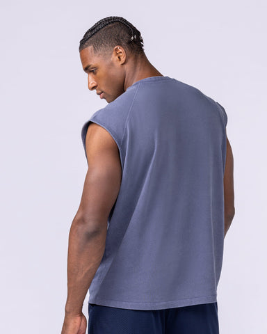 Muscle Nation Singlets & Tanks Doberman Vintage Boxy Muscle Tank - Washed Altantis