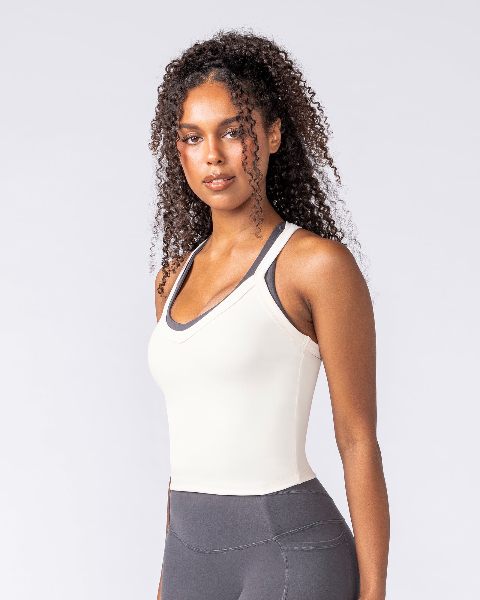 Muscle Nation Singlets & Tanks Effortless Tank - Travertine