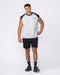 Muscle Nation Singlets & Tanks Essential Raglan Boxy Muscle Tank - Grey Marl / Black