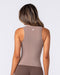 Muscle Nation Singlets & Tanks Form Deep V Tank - Cookie