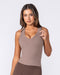 Muscle Nation Singlets & Tanks Form Deep V Tank - Cookie
