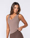Muscle Nation Singlets & Tanks Form Deep V Tank - Cookie