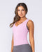 Muscle Nation Singlets & Tanks Form Deep V Tank - Vintage Pink