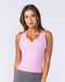 Muscle Nation Singlets & Tanks Form Deep V Tank - Vintage Pink
