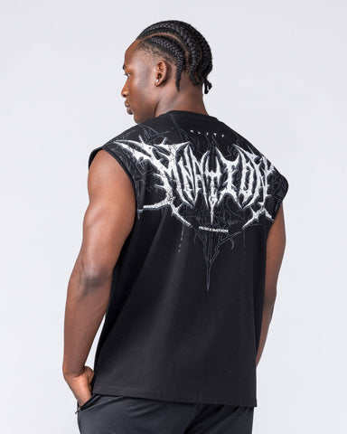 Muscle Nation Singlets & Tanks Gothic Boxy Muscle Tank - Black