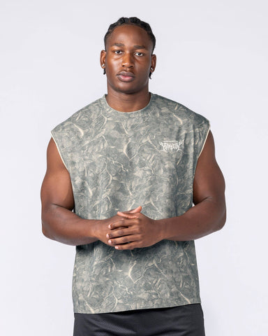 Muscle Nation Singlets & Tanks Gothic Boxy Muscle Tank - Washed Tree Camo