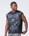 Muscle Nation Singlets & Tanks Gothic Eagle Boxy Muscle Tank - Washed Black