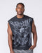 Muscle Nation Singlets & Tanks Gothic Eagle Boxy Muscle Tank - Washed Black