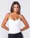 Muscle Nation Singlets & Tanks Hazed Bra Tank - White