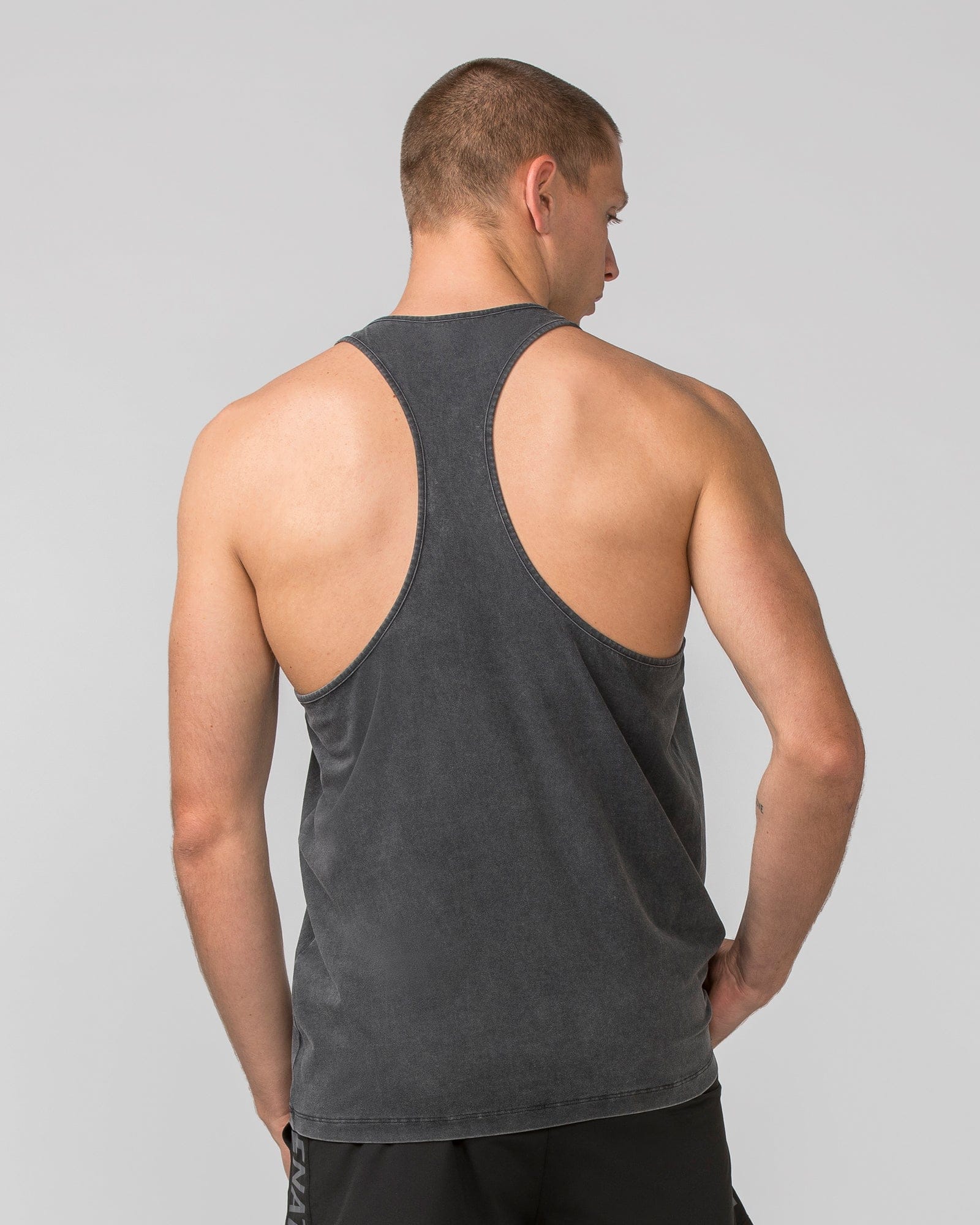 Muscle Nation Singlets & Tanks Infinite Y Back Singlet - Washed Black